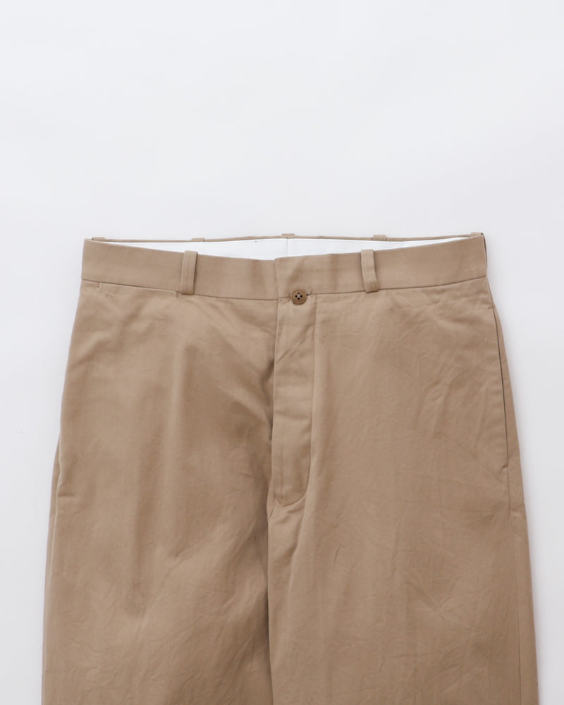 Chino Cloth Trousers Wide Straight