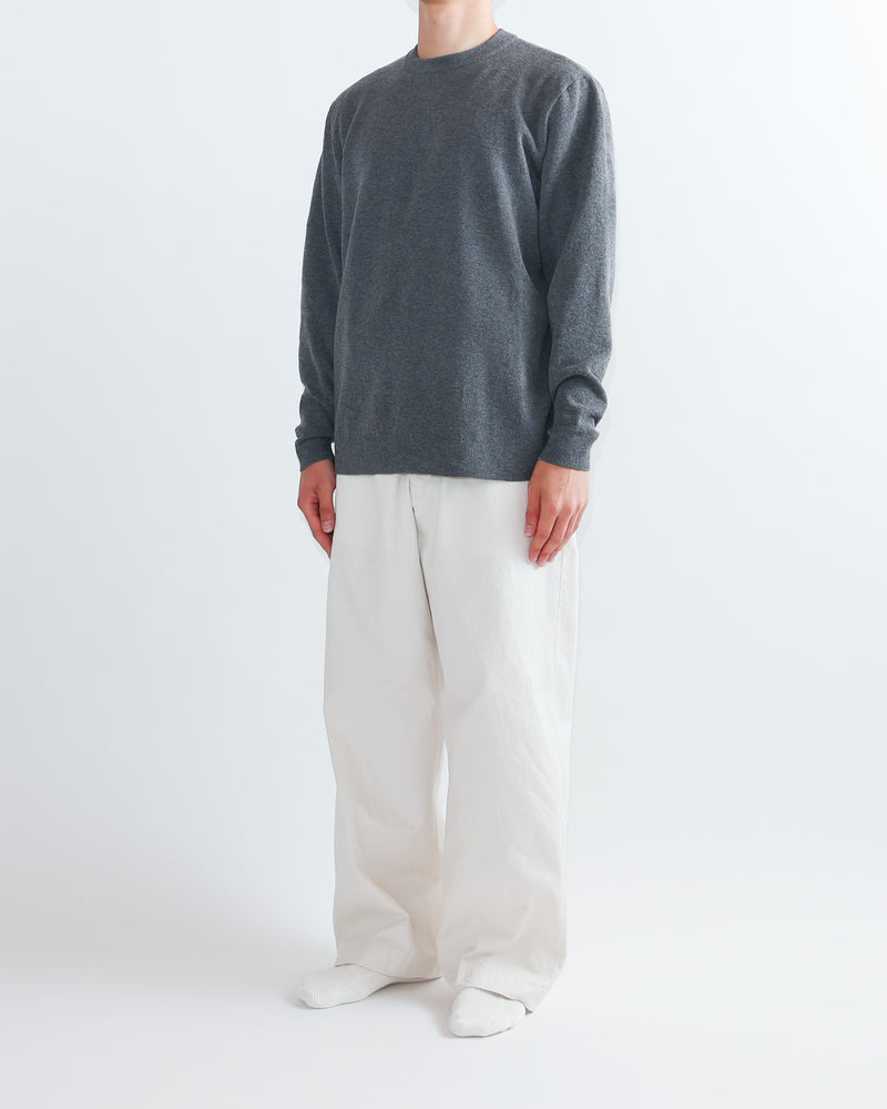 Chino Cloth Trousers Wide Straight