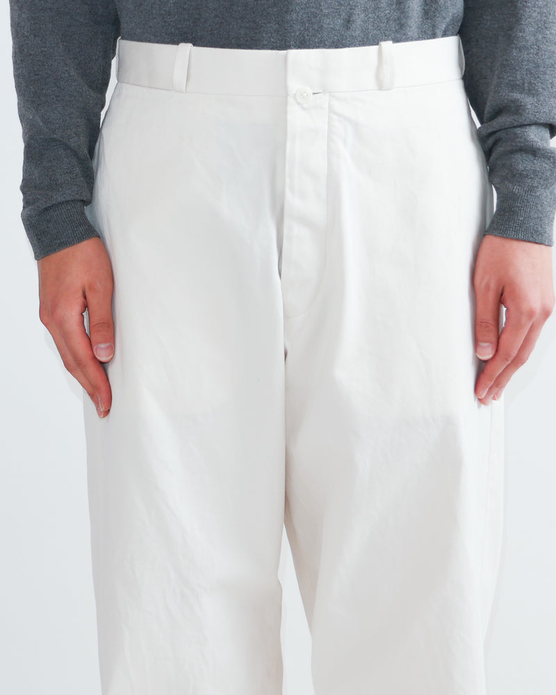 Chino Cloth Trousers Wide Straight