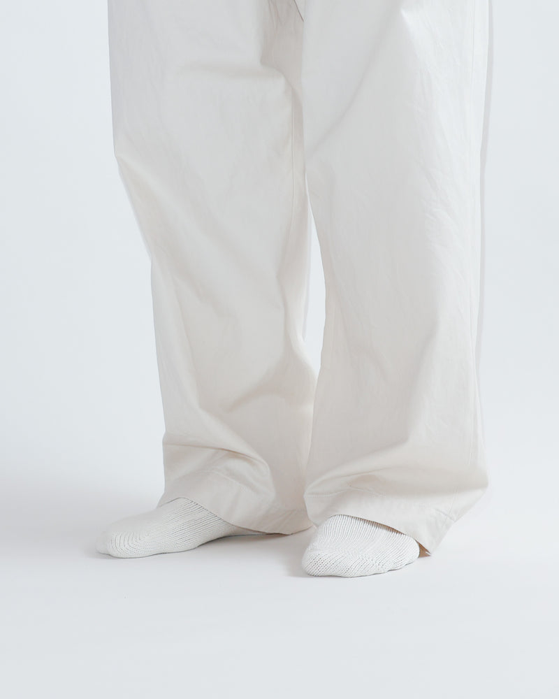 Chino Cloth Trousers Wide Straight