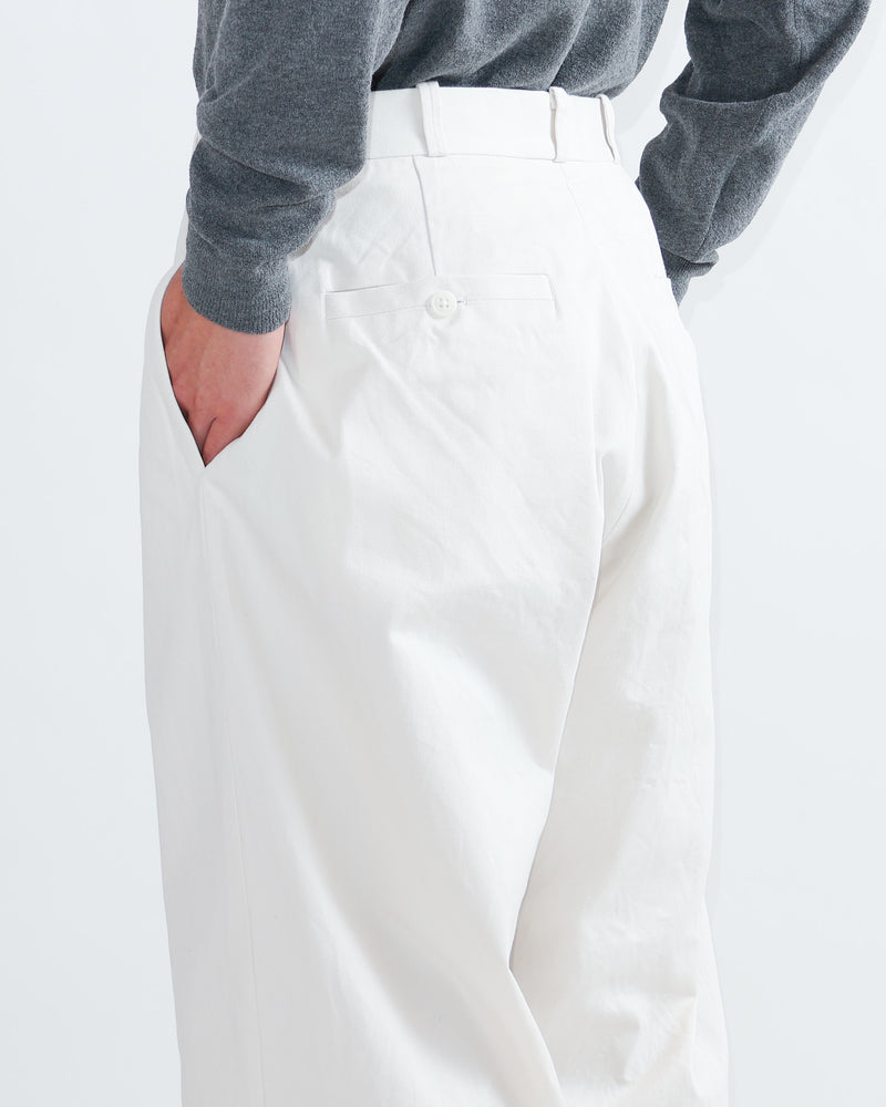 Chino Cloth Trousers Wide Straight
