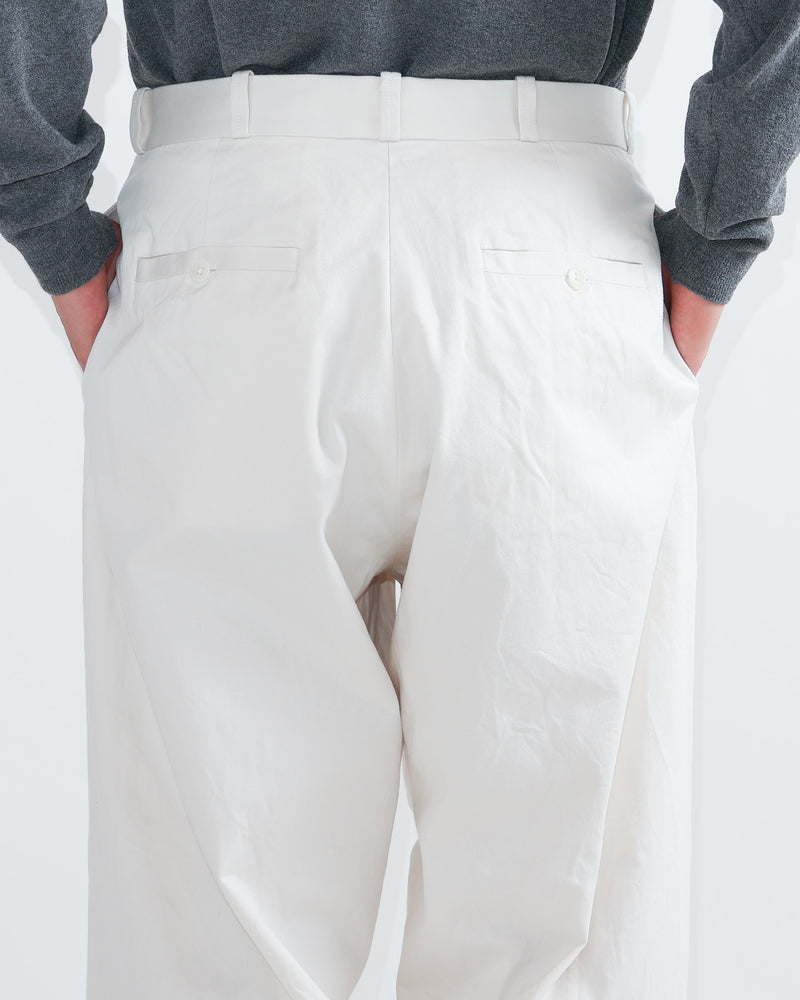 Chino Cloth Trousers Wide Straight