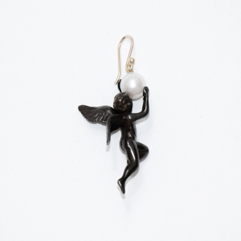 Angel Earring With Pearl