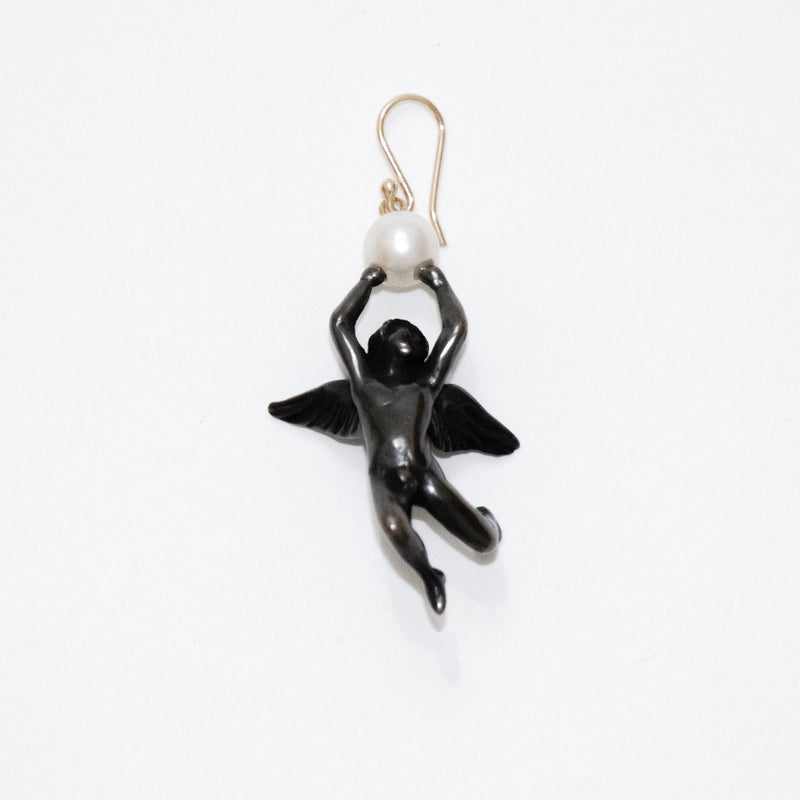 Angel Earring With Pearl