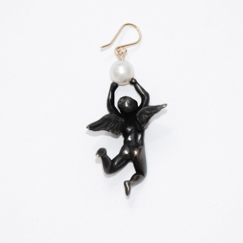 Angel Earring With Pearl