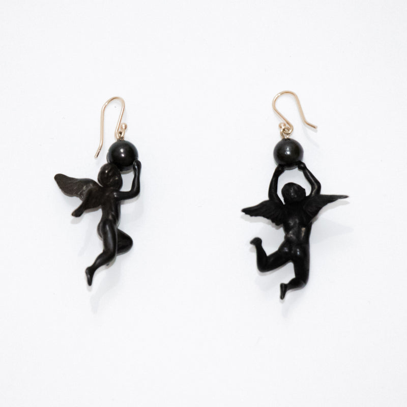 Angel Earring With Pearl