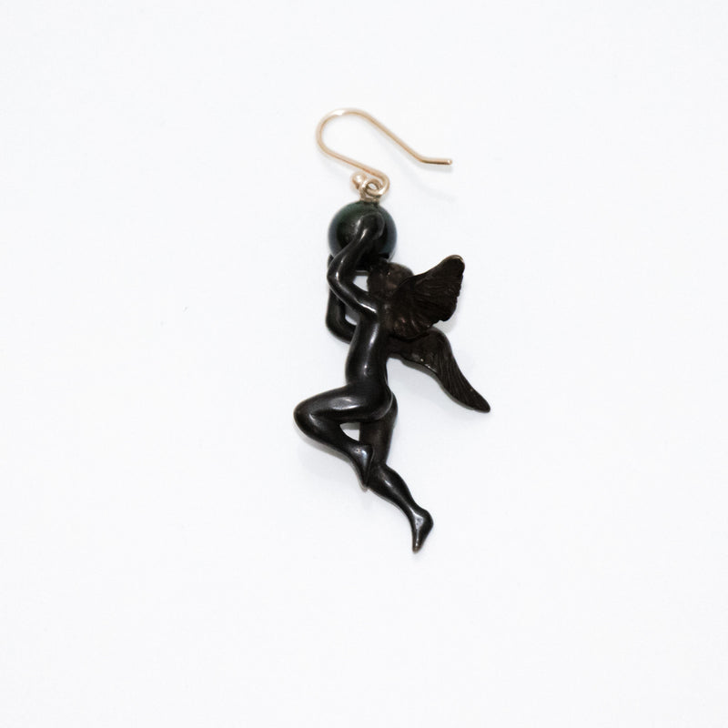 Angel Earring With Pearl