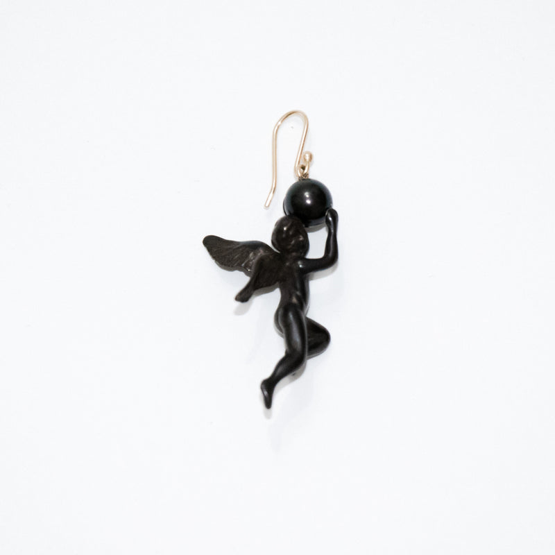 Angel Earring With Pearl