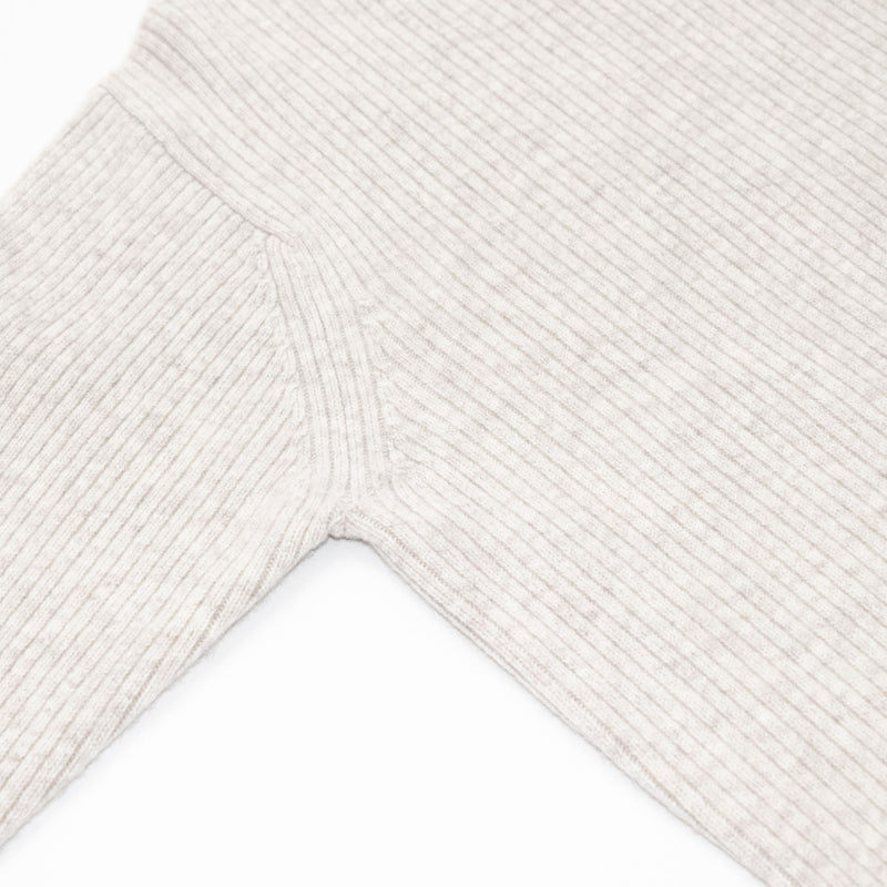 Wool Rib Knit Crew Neck