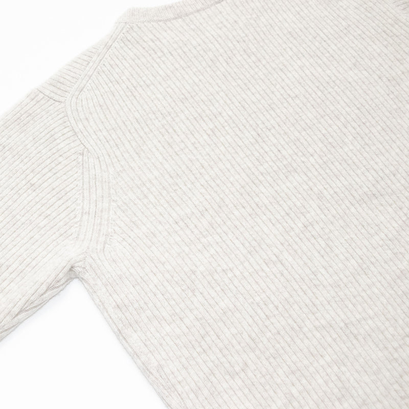 Wool Rib Knit Crew Neck