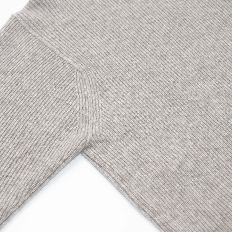 Wool Rib Knit Crew Neck