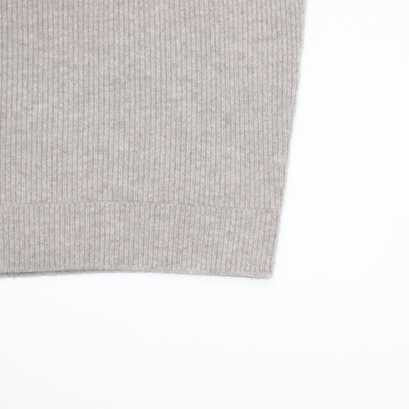 Wool Rib Knit Crew Neck