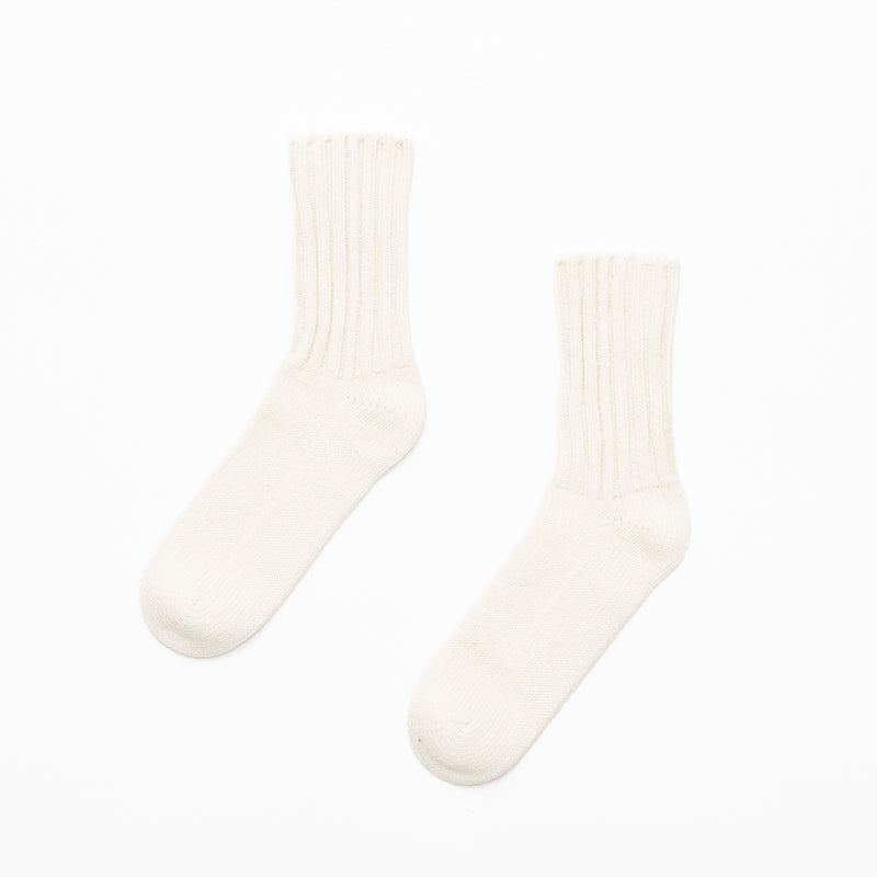 Wool-Like Cotton Rib Sox