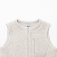 Natural Wool Fleece Liner Vest