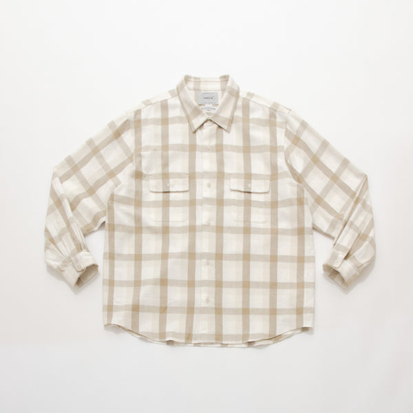 Button Shirt Wide with Flap Pocket