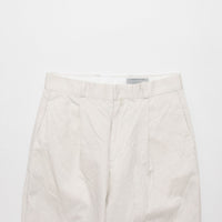 Chino Cloth Trousers Tuck Straight