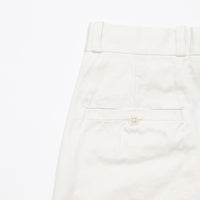 Chino Cloth Trousers Tuck Straight