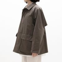 Zip and Button Short Coat