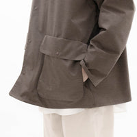 Zip and Button Short Coat