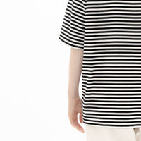 Boat Neck Stripe T-Shirt