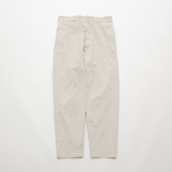 Chino Cloth Trousers Wide Tapered