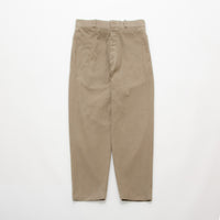 Chino Cloth Trousers Wide Tapered