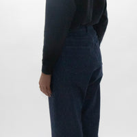 Recycled Stretch Denim Trousers Wide