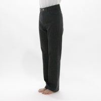 Logwood Dyed Denim Trousers Piped Stem