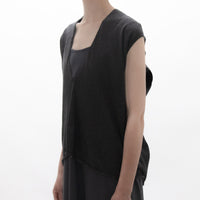 Recycle Cotton Knit Sleeveless Pullover