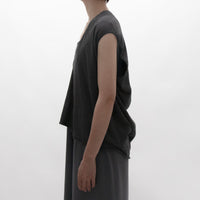 Recycle Cotton Knit Sleeveless Pullover