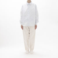 Chino Cloth Trousers Tuck Tapered