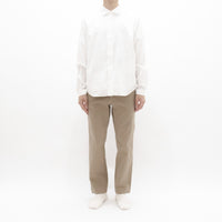 Chino Cloth Trousers Piped Stem