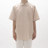 Button Shirt Wide Short Sleeve