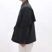 Zip and Button Short Coat