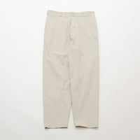 Chino Cloth Trousers Wide Tapered