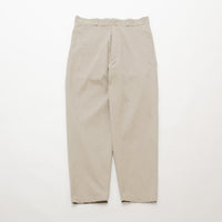 Chino Cloth Trousers Wide Tapered