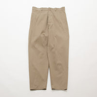 Chino Cloth Trousers Wide Tapered