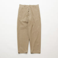 Chino Cloth Trousers Wide Tapered