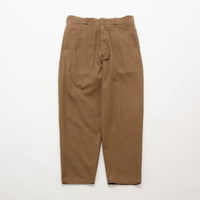 Chino Cloth Trousers Wide Tapered