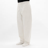 Chino Cloth Trousers Wide Tapered