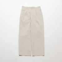 Chino Cloth Trousers Tuck Straight