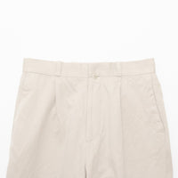 Chino Cloth Trousers Tuck Straight