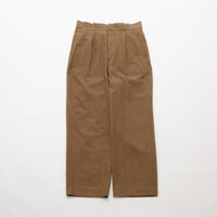 Chino Cloth Trousers Tuck Straight