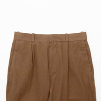 Chino Cloth Trousers Tuck Straight