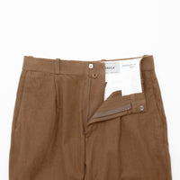 Chino Cloth Trousers Tuck Straight