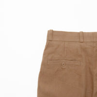 Chino Cloth Trousers Tuck Straight