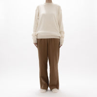 Chino Cloth Trousers Tuck Straight