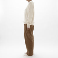 Chino Cloth Trousers Tuck Straight