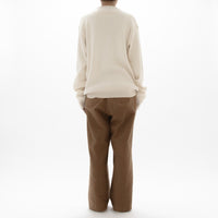 Chino Cloth Trousers Tuck Straight