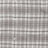 Natural Checkered Wool Shirt Wide